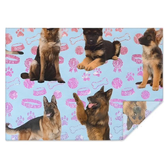 German Shepherd Rectangle Tablecloth 60"x84",Waterproof Polyester Rectangle Table Cloth, Wipeable Spillproof Polyester Tablecloth for Dining, Camping, Indoor and Outdoor