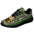thumbnail image 1 of German Shepherd Shamrock Irish Celtic Cross Shoes Sneakers Black Size 13, 1 of 7
