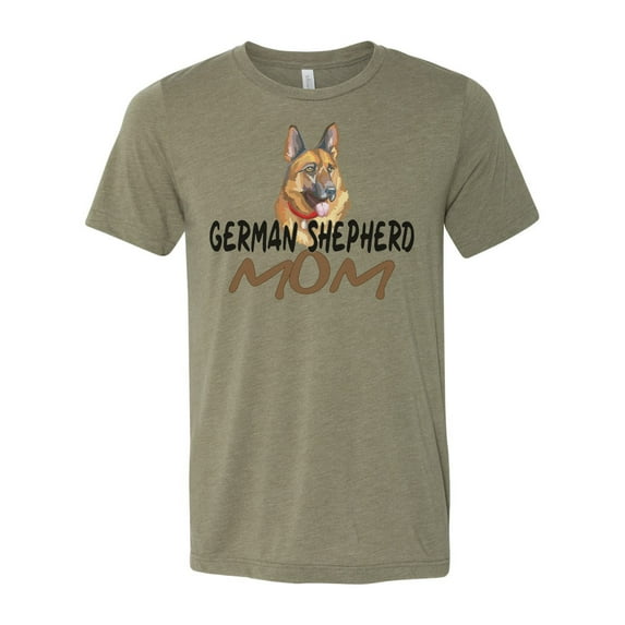 German Shepherd Shirt, German Shepherd Mom, Dog Mom, Unisex Fit, K-9 Mom, German Shepherd Owner, Dog Mom Shirt, Gift For Her, Mother's Day, Heather Olive, LARGE