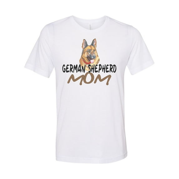 German Shepherd Shirt, German Shepherd Mom, Dog Mom, Unisex Fit, K-9 Mom, German Shepherd Owner, Dog Mom Shirt, Gift For Her, Mother's Day, White, LARGE