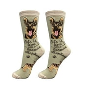 E&S Pets German Shepherd Socks - Life is Better Socks for Pet Lovers - Cute Unisex Socks - One Size Fits Most