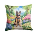 thumbnail image 1 of German Shepherd Spring Path Throw Pillow 18 in x 18 in, 1 of 5