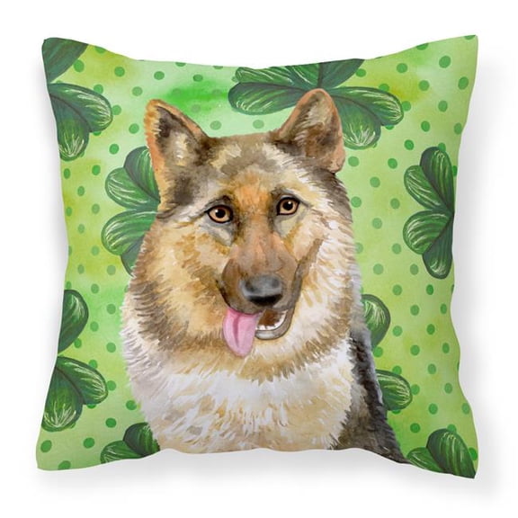 German Shepherd St.Patricks Fabric Decorative Pillow