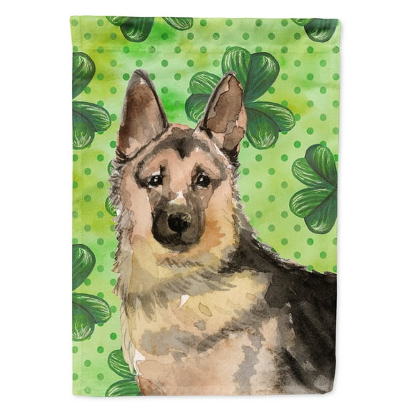 German Shepherd St. Patricks Garden Flag