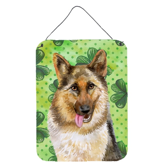 German Shepherd St Patricks Wall or Door Hanging Prints Green