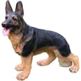 thumbnail image 1 of German Shepherd Statue Outdoor Decor with Solar Lantern and Welcome Sign, Lifelike Dog Garden Sculpture for Patio Lawn Yard, 1 of 17
