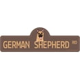 thumbnail image 1 of German Shepherd Street Sign | Indoor/Outdoor | Dog Lover Funny Home Décor for Garages, Living Rooms, Bedroom, Offices | SignMission personalized gift | 36" Wide, 1 of 5