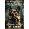 thumbnail image 1 of German Shepherd Tin Sign Black Dog Metal Tin Sign Vintage Metal Tin Sign 12×8inch I Am The Storm Funny Wall Decor Tin Signs for Home Bar Shop Coffee Decoration, 1 of 7
