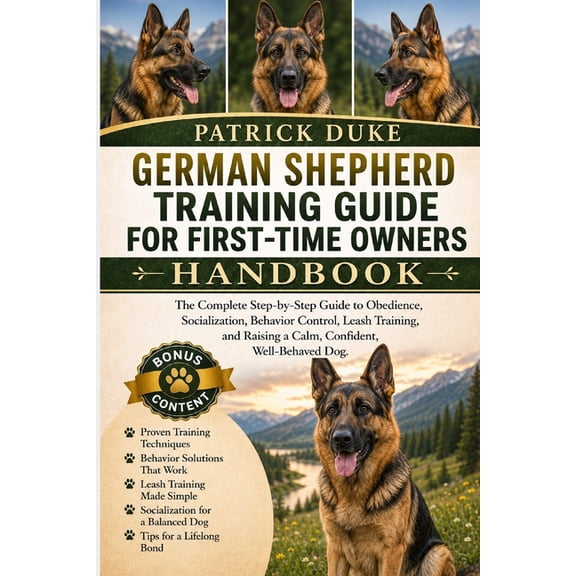 German Shepherd Training Guide for First-Time Owners: The Complete Step-by-Step Guide to Obedience, Socialization, Behav, (Paperback)