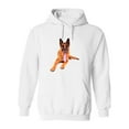 thumbnail image 1 of German Shepherd Wearing A Tie Hoodie Men -Image by Shutterstock, Male Medium, 1 of 4
