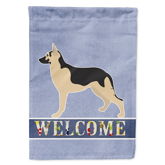 German Shepherd Welcome Flag Canvas House Size