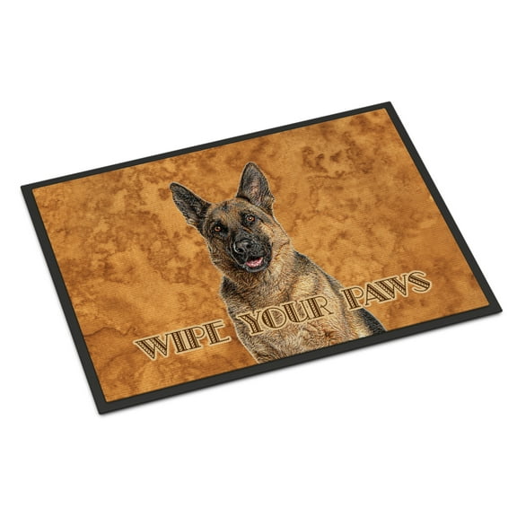 German Shepherd Wipe your Paws Door Mat
