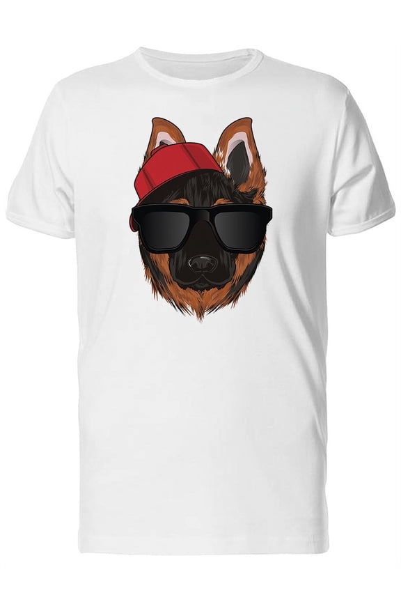 German Shepherd With Sunglasses Tee Men's -Image by Shutterstock