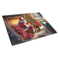 thumbnail image 1 of German Shepherd and Santa Claus Glass Cutting Board 12 in x 15 in, 1 of 5
