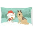 thumbnail image 1 of German Shepherd and Snowman Christmas, 1 of 3