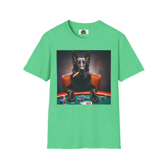 German Shepherd poker shirt