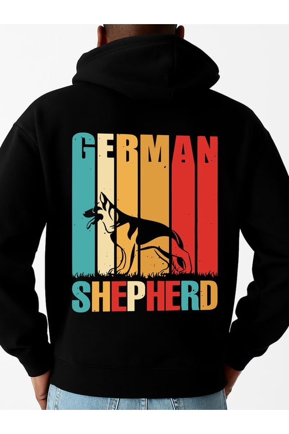 German Shepherd sweatshirt for men sweater hoodie black Stylish Autumn/Winter Outerwear, Sweatshirts , Plus Size Hoodies , Cool Hoodies , Funny Hoodies , Sweatshirt elegant Funny Unisex Shirt Graphi