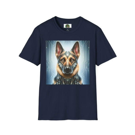 German Shepherd metal man
