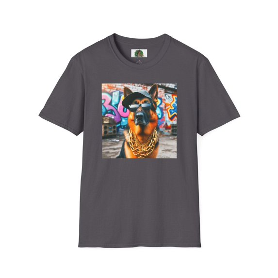 German Shepherd gangster shirt