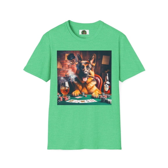German Shepherd smoking a cigar shirt