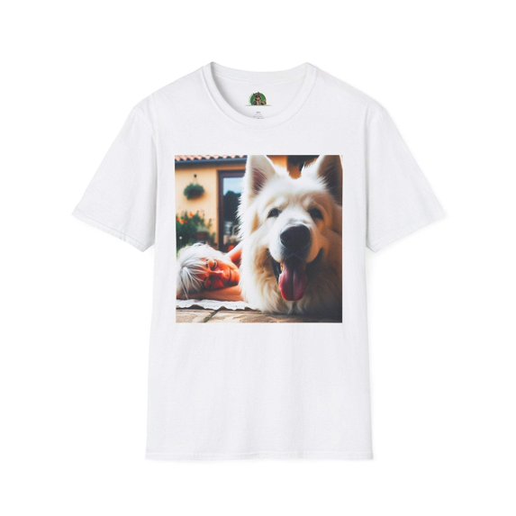 German Shepherd pretty fluffy boy shirt