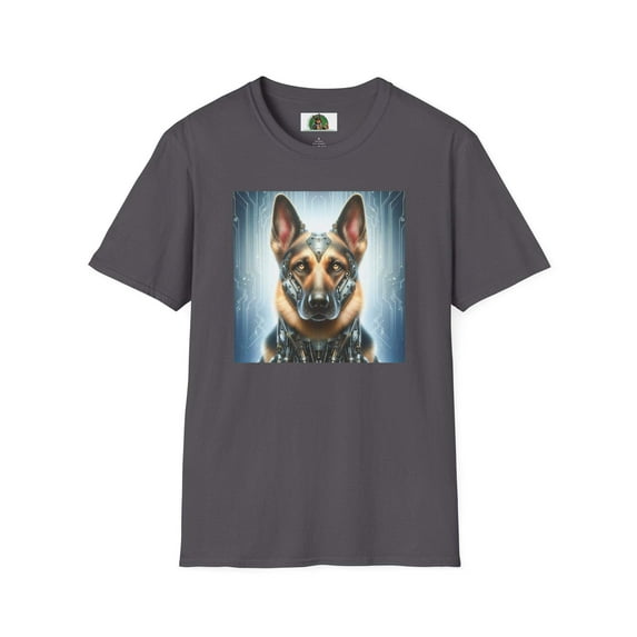 German Shepherd metal man