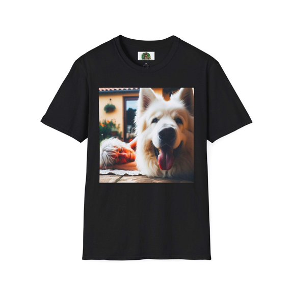 German Shepherd pretty fluffy boy shirt