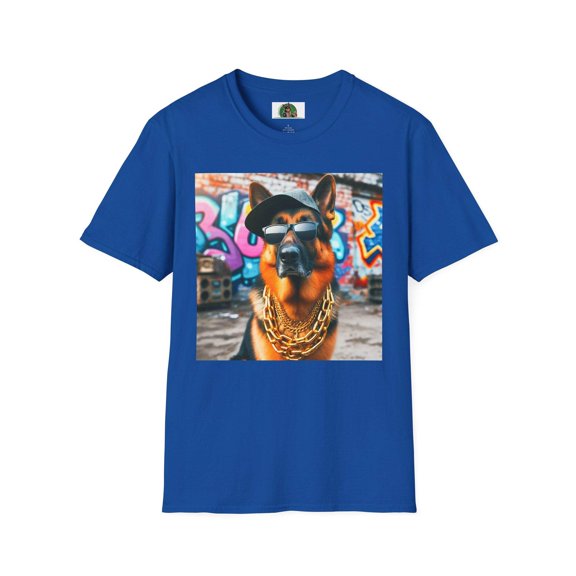 German Shepherd gangster shirt