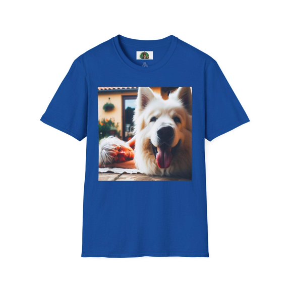 German Shepherd pretty fluffy boy shirt