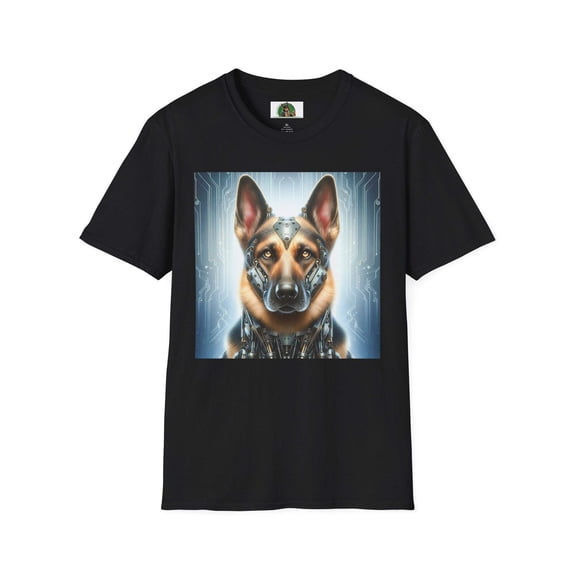 German Shepherd metal man