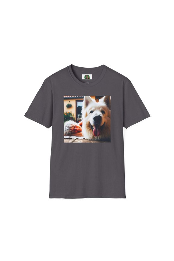 German Shepherd pretty fluffy boy shirt