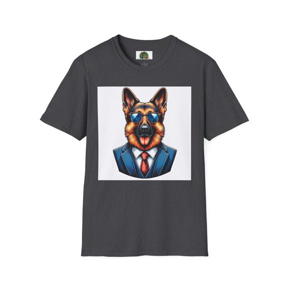 German Shepherd business suit shirt