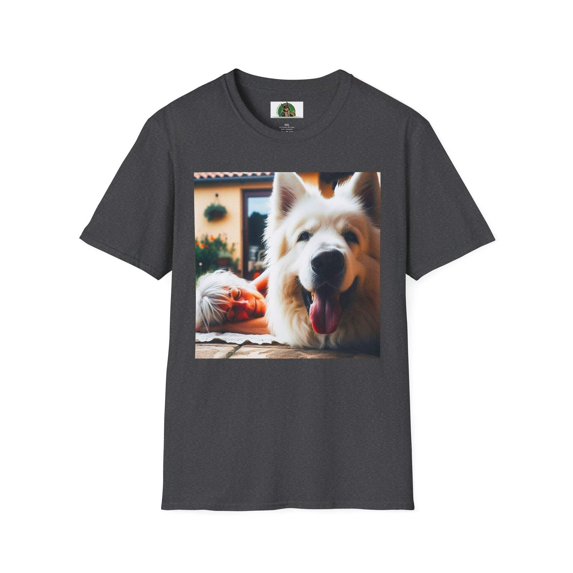 German Shepherd pretty fluffy boy shirt