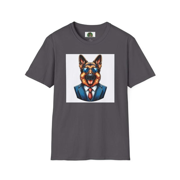 German Shepherd suit and tie