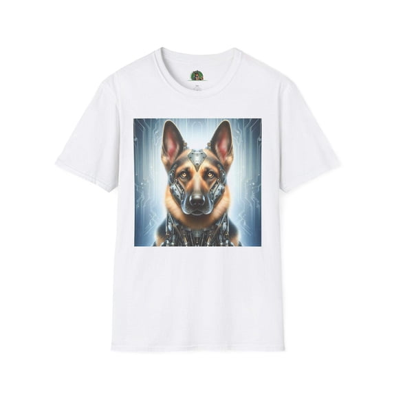German Shepherd metal man