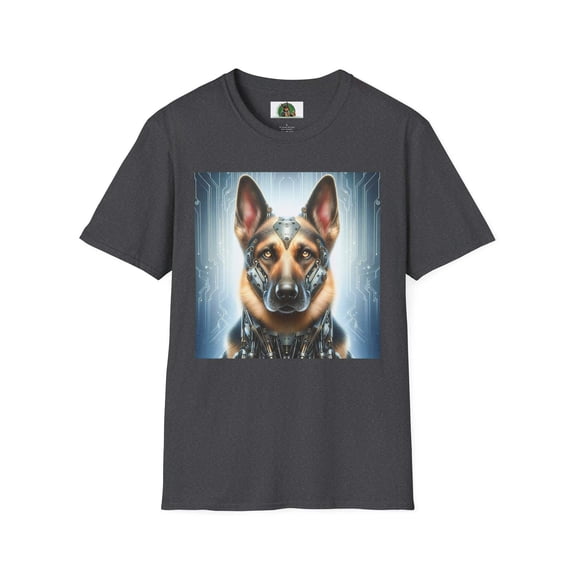 German Shepherd metal man