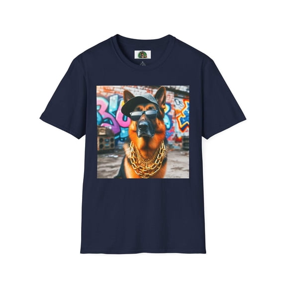 German Shepherd gangster shirt