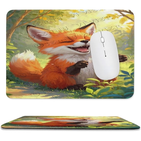 German Shepherds Portrait Mouse Pad 8x10 in Size, Stitched Edges Computer Mouse Pad with Smooth Cloth Surface, Charming German Shepherd Portrait Artwork for Office Desk Accessories