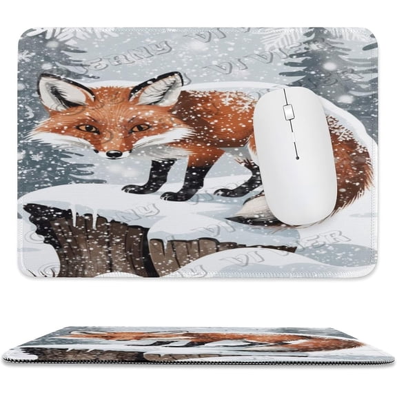 German Shepherds Portrait Mouse Pad 8x10 in, Premium Stitched Edge Computer Mousepad with Smooth Tracking Surface and Non-Slip Rubber Bottom, Cute German Shepherd Portrait Art