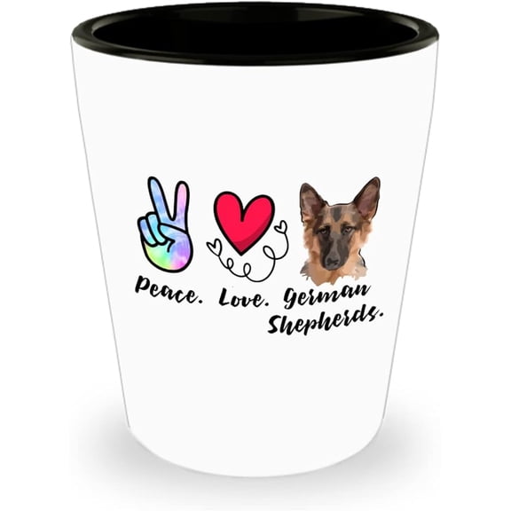 German Shepherds Shot Glass, German Shepherds Gift Idea, Gift for German Shepherds Lover, Birthday Christmas Basket Gag Gift Idea