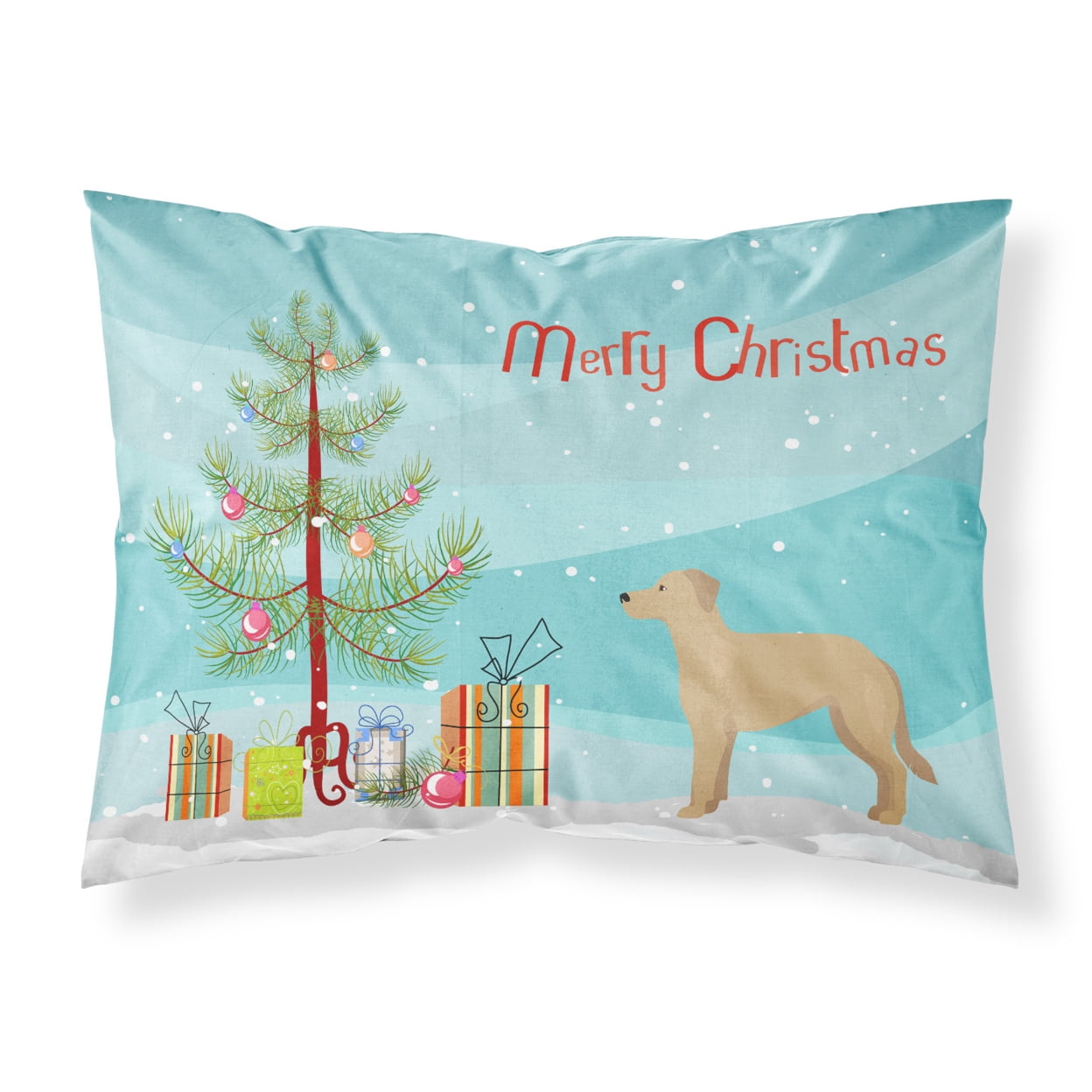 German Sheprador #1 Christmas Tree Fabric Standard Pillowcase