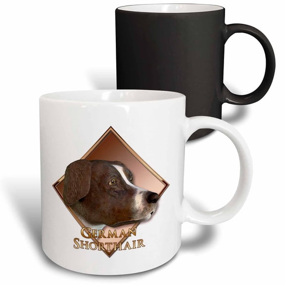 3drose, German Shorthair Dog, 11oz Magic Transforming Mug