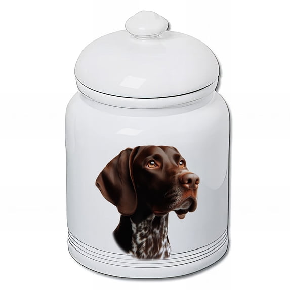 German Shorthair Pointer - Best of Breed Dog and Cat Ceramic Treat Jar