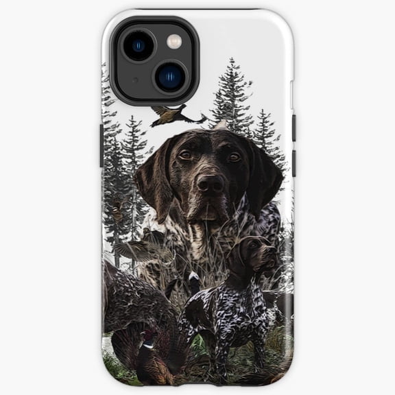 German Shorthaired Pointer Bird Hunting Season Dog Cover Compatible with iPhone 17 16 15 14 13 12 11 Promax