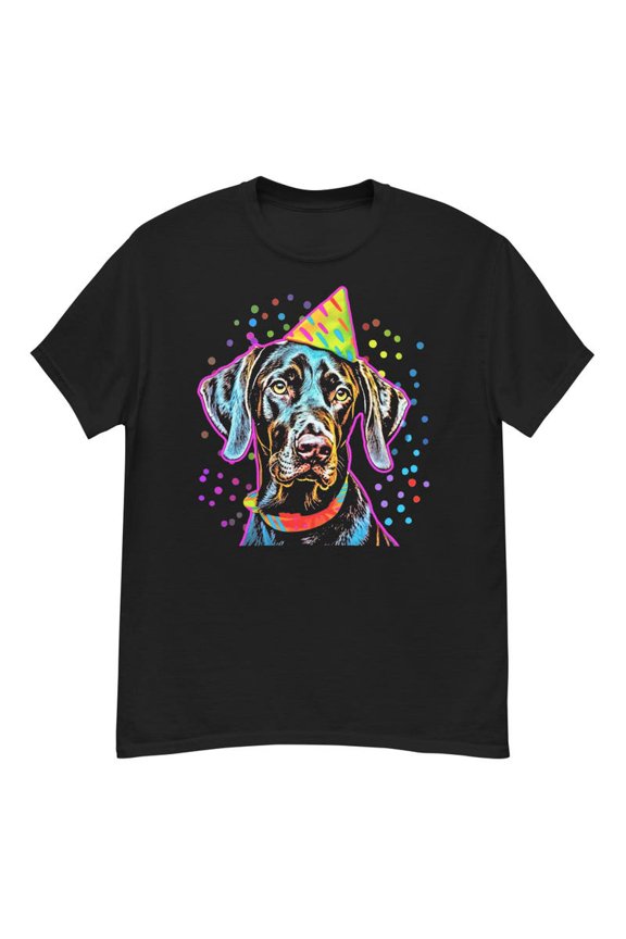 German Shorthaired Pointer Birthday Graphic TShirt Party Dog Gift,for unisex up to size 5XL