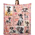 thumbnail image 1 of German Shorthaired Pointer Blanket 50"x60" Flannel Throw for Dog Lovers - Gifts for Mom, Dad, Pet Owners - Soft Puppy Print Blanket for Couch, Sofa, Bed, and Car, 1 of 6