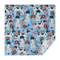 thumbnail image 1 of German Shorthaired Pointer Dog and Flower Square Tablecloth,Waterproof Square Table Cover,Wipeable Spillproof Washable Table Cover for Home Kitchen Party Decor 52"x52"(132x132cm), 1 of 6