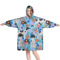 thumbnail image 1 of German Shorthaired Pointer Dog and Flower Wearable Oversized Blanket,Wearable Blanket Hoodie for Adults,Cozy Hooded Blankets with Super Pockets,Super Warm Fuzzy Pullover for Women & Men, 1 of 6