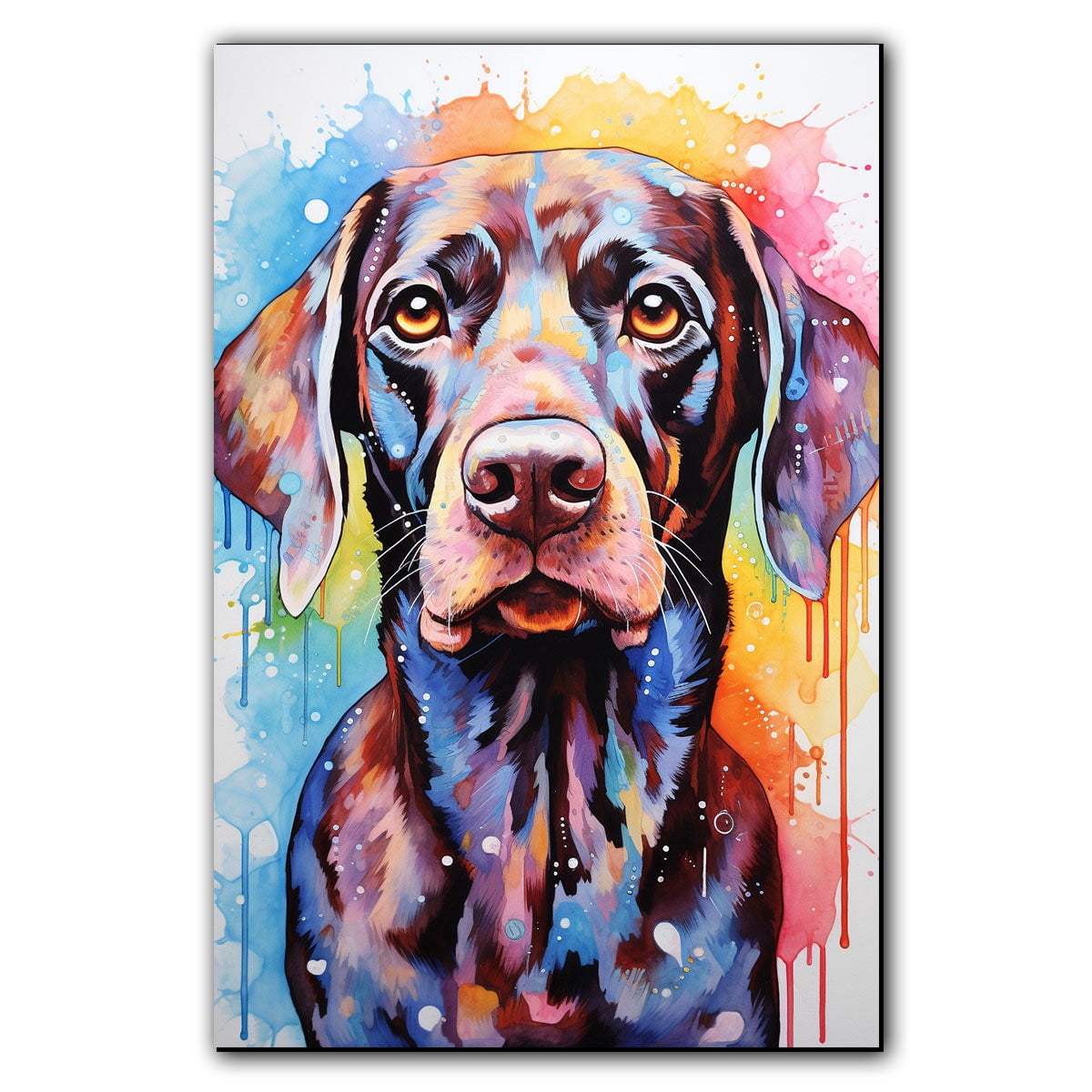 German Shorthaired Pointer Dog Gift - Art Bedroom - Graffiti Dog Wall ...