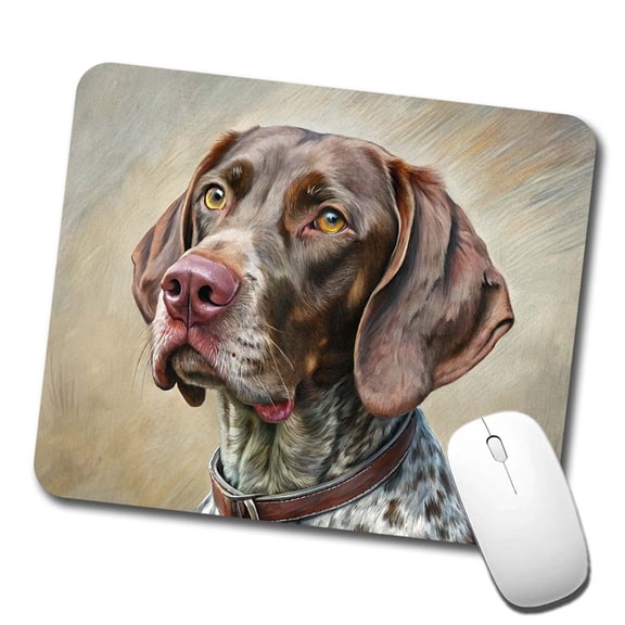 German Shorthaired Pointer Dog Illustration Mouse Pad Low Profile Gaming Mat